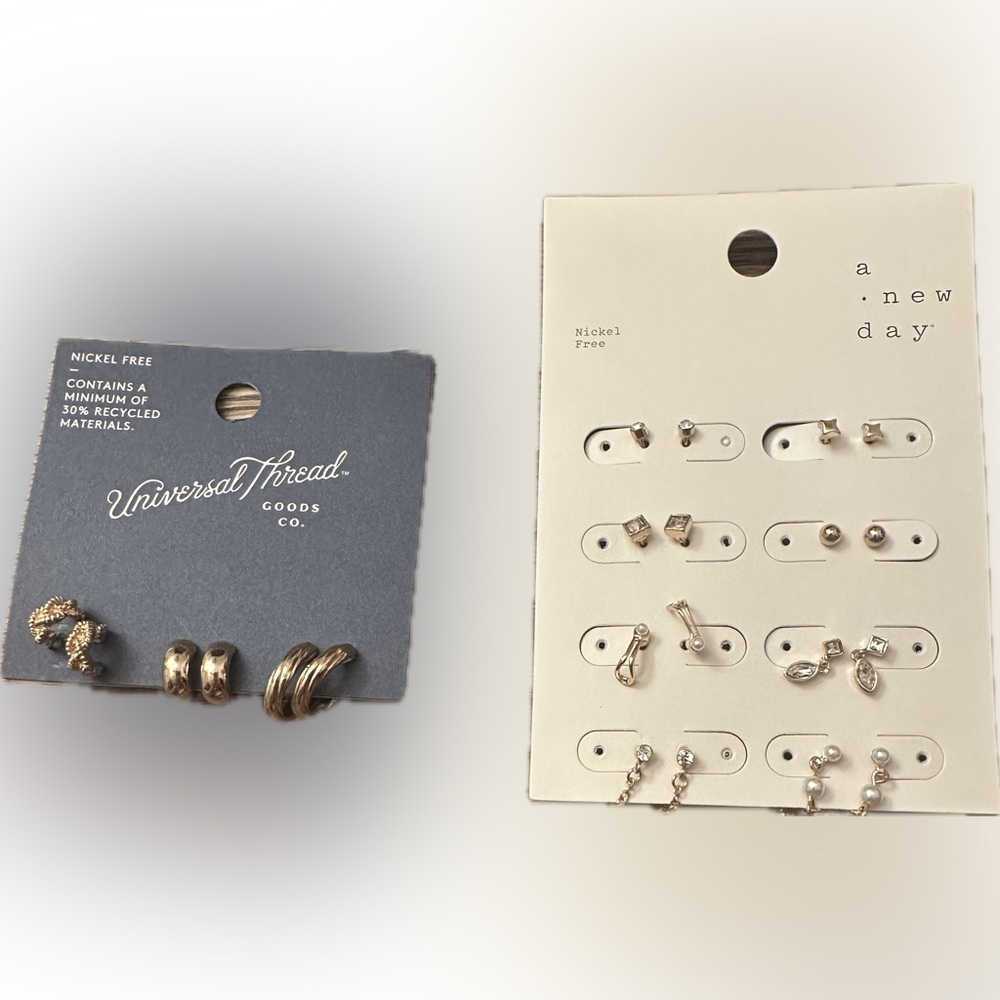 💕11-Pair Nickel Free Earrings Lot | A New Day & Universal Thread | NWT